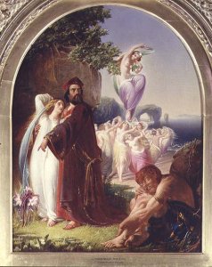 Prospero and Miranda, 1857