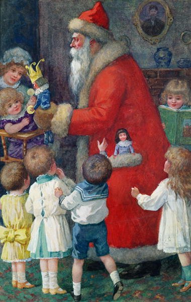 Father Christmas with Children