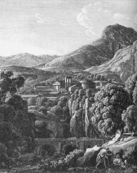 Landscape with Town and Bridge 1799