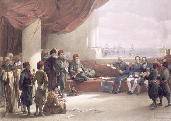 Interview with the Viceroy of Egypt at his palace at Alexandria, May 12th 1839, from Egypt and Nubia, Vol.3