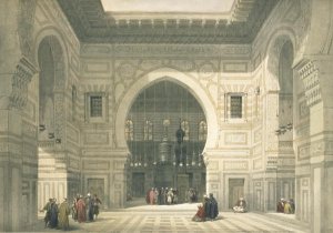 Interior of the Mosque of Sultan Hasan, Cairo, from Egypt and Nubia, Vol.3