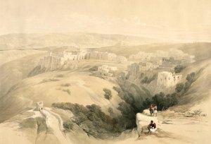 Bethlehem, April 6th 1839, plate 85 from Volume II of The Holy Land, engraved by Louis Haghe 1806-85 pub. 1843