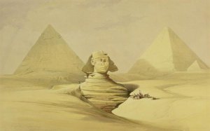 The Great Sphinx and the Pyramids of Giza, from Egypt and Nubia, Vol.1 2