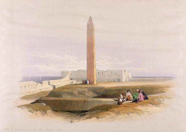 Obelisk at Alexandria, commonly called Cleopatras Needle, from Egypt and Nubia, Vol.1