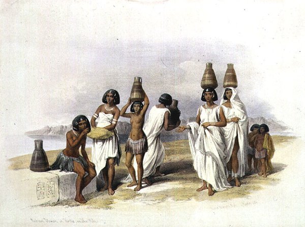 Nubian Women at Kortie on the Nile, from Egypt and Nubia, Vol.1