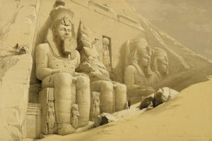 The Great Temple of Abu Simbel, Nubia, from Egypt and Nubia, Vol.1