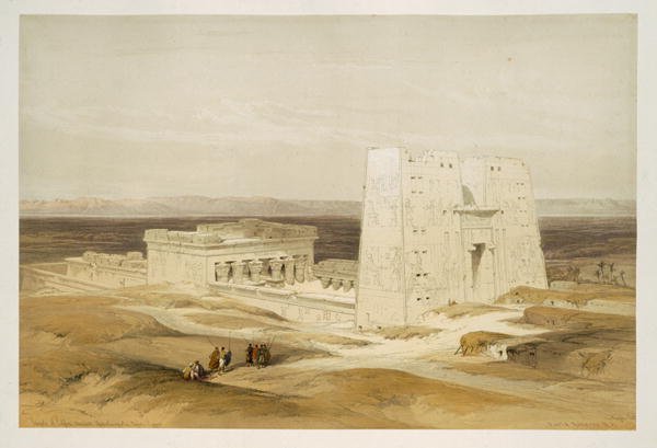 Temple of Edfu, ancient Apollinopolis, Upper Egypt, from Egypt and Nubia, Vol.1