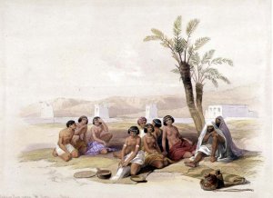 Abyssinian Slaves Resting at Korti, Nubia, from Egypt and Nubia, Vol.1