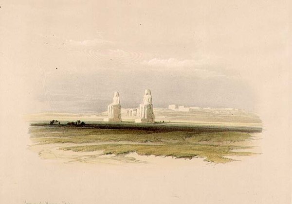 The Colossi of Memnon, from Egypt and Nubia, Vol.1