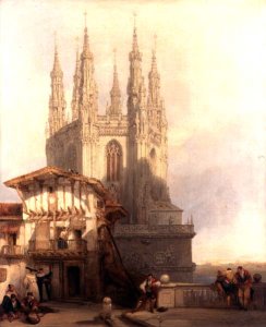 The Entrance to the North Transept, Burgos Castle, 1835