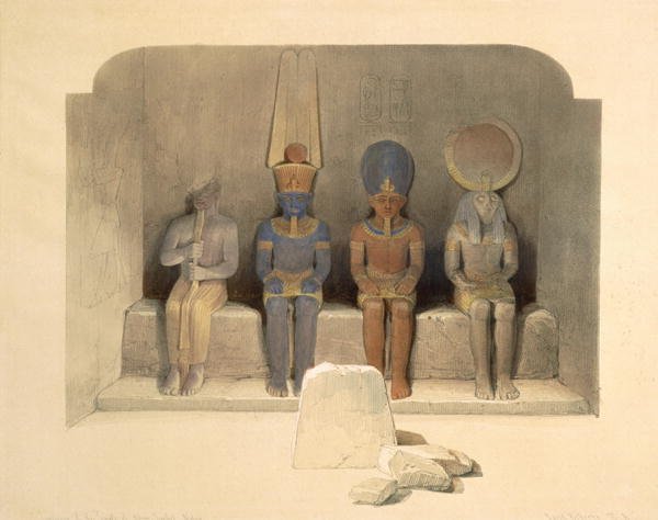 Sanctuary of the Temple of Abu Simbel, from Egypt and Nubia, Vol.1