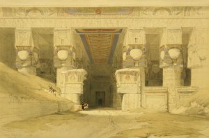 Facade of the Temple of Hathor, Dendarah, from Egypt and Nubia, Vol.1