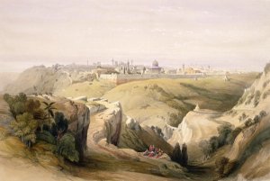 The Destruction of Jerusalem in 70 AD, engraved by Louis Haghe 1806-85