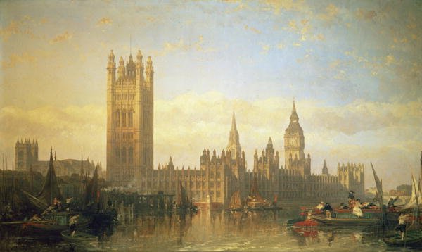 New Palace of Westminster from the River Thames