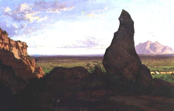 Landscape with a Prominent Rock