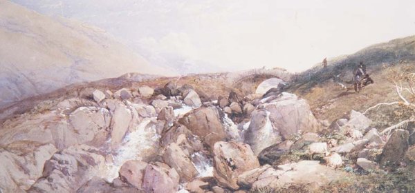 A Rest by a Highland Burn, 1856