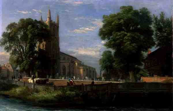 Croydon Parish Church, 1839