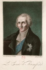 Benjamin Thompson 1753-1814 Count Rumford, engraved by B. Roger