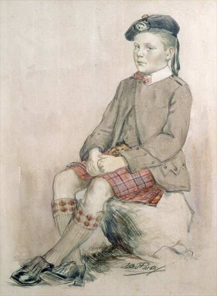 Prince of Wales, later Edward VIII, aged 8, wearing Royal Stuart Tartan, 1902