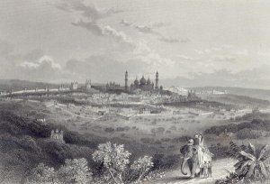 Delhi, engraved by Edward Paxman Brandard 1819-98 c.1860