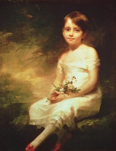 Little Girl with Flowers or Innocence, Portrait of Nancy Graham