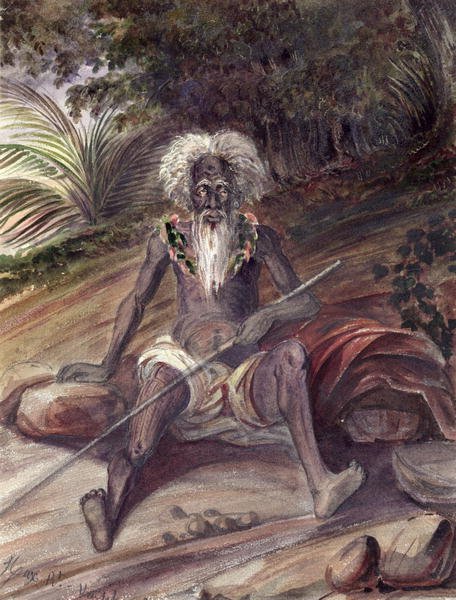 Old man from the Marquesas Islands, c.1842