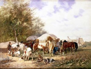 A Cavalry Encampment