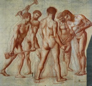 The Forgers, study for Allegorie du Travail