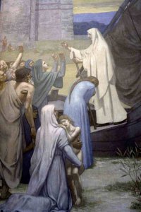 St. Genevieve Bringing Supplies to the City of Paris after the Siege