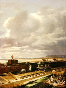 Building Work on a Railway Line, 1871