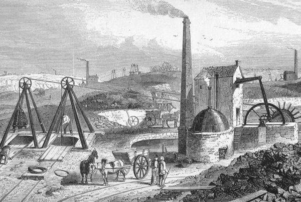 Staffordshire Colliery from Cyclopaedia of Useful Arts and Manufactures, edited by Charles Tomlinson, c.1880s