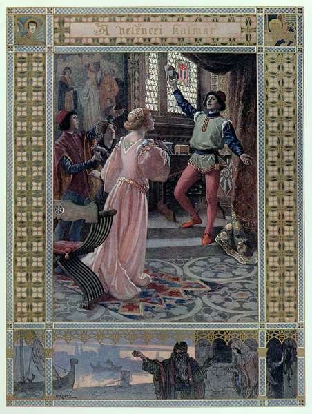 Illustration from The Merchant of Venice by William Shakespeare 1565-1616 c.1900