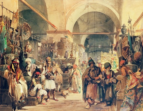 A Turkish Bazaar, 1854