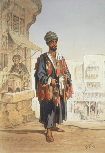 The Slipper Seller, from Souvenir of Cairo, 1862