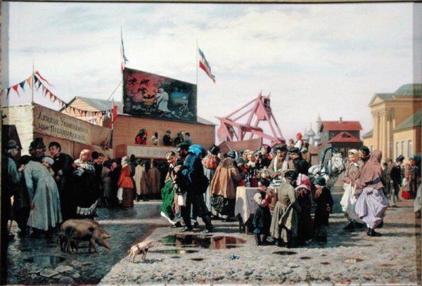 Stalls for Easter Week in Tula, 1868