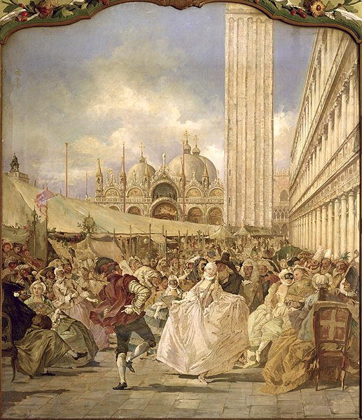 Masked Ball in St. Marks Square, Venice