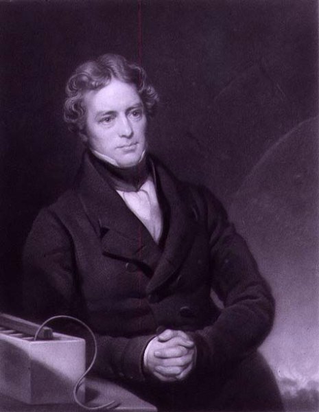 Portrait of Michael Faraday 1791-1867 engraved by Henry Cousins d.1864 c.1841