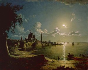 Moonlight Scene, Southampton, 1820