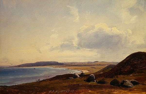 View towards Hesbjerg from the Hornbaek estate, 1857