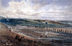 Epsom Station on Derby Day, 1878