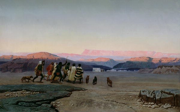 The Shepherds, Led by the Star, Arriving at Bethlehem, 1863