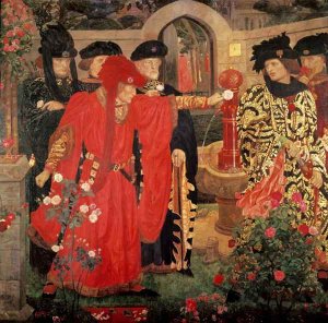 Choosing the Red and White Roses in the Temple Garden, 1910