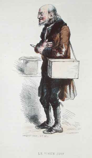 Le Vieux Juif, illustration from Les Francais Par Eux-Memes, published by L. Curmer in Paris, 1841