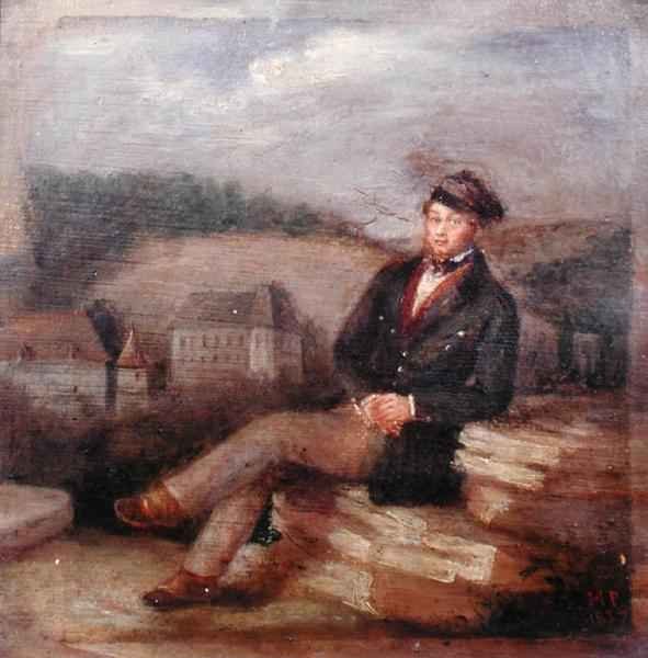 Portrait of Prosper Merimee 1803-70 working as an inspector of historical monuments, 1837