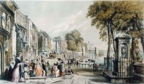 View of Cheyne Walk, Chelsea, 1840