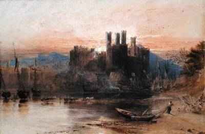 Caernarvon Castle, North Wales, 1836