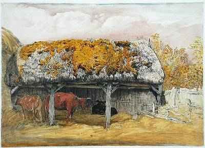 A Cow Lodge with a Mossy Roof, c.1829