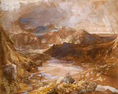 Llwyngwynedd and part of Llyn-y-ddina Between Capel Curig and Beddegelert, North Wales, 1835-36