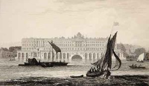 View of Somerset House from the River Thames, engraved by W.B. Cooke 1778-1855 1814