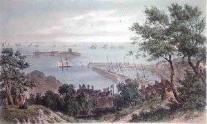 The Royal Squadron at Anchor, 2nd September 1846, from the Visit of Queen Victoria in Jersey, engraved by H. Walter, 1847